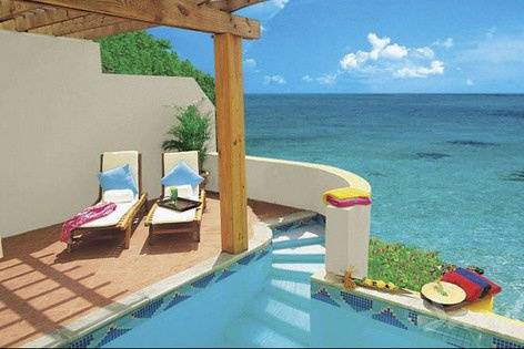 Sandals La Toc in St. Lucia- Sunset Bluff Oceanfront 1B 2-Story Villa w/ Private Pool and Butler