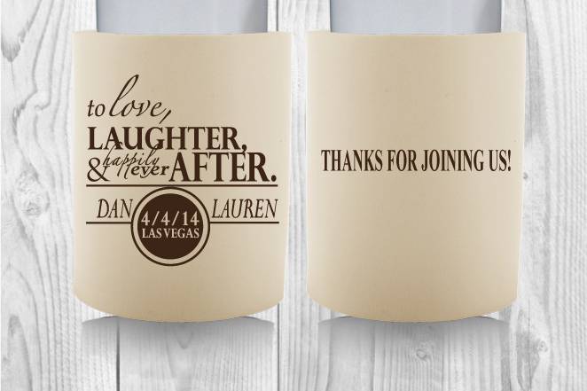 Kooziez - Custom Wedding and Bachelorette Koozies, Cups, T-Shirts