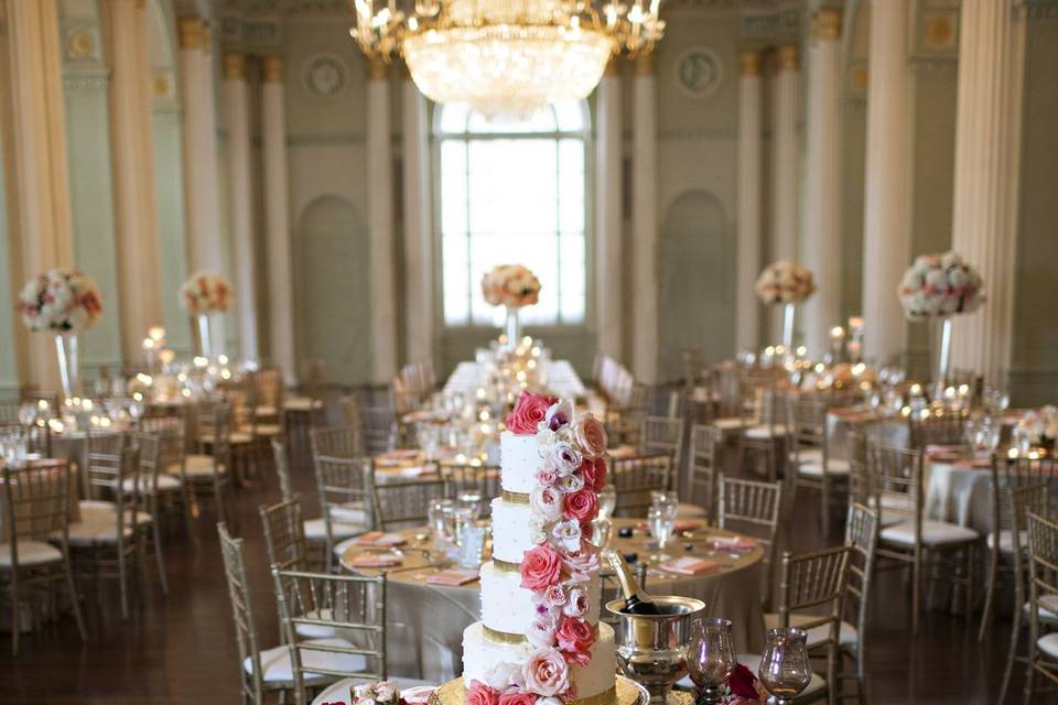 Coral and Gold Biltmore Weddin