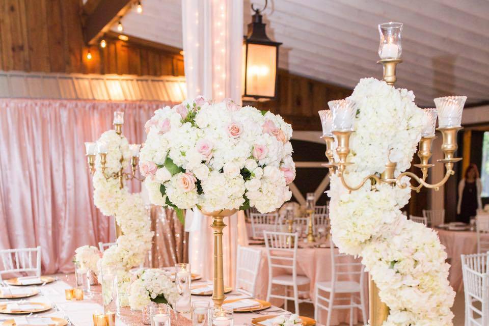 Blush barn wedding