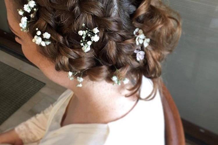 Floral updo