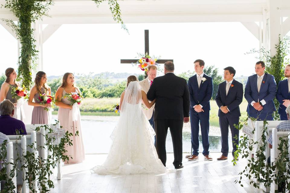 Greenery aisle walk