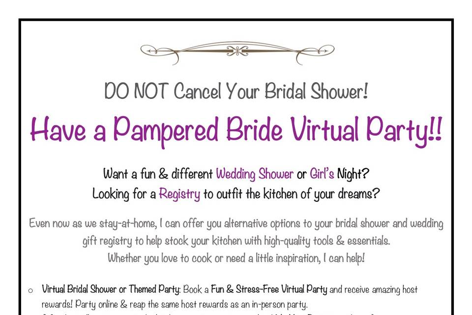 Virtual Bridal Shower