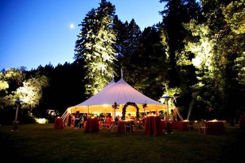 Tented reception