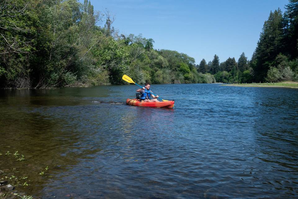 Kayaking on the Russian River