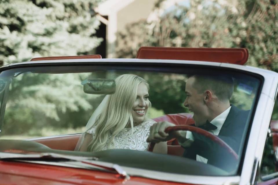 Couple in car