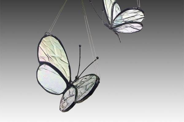 Two Stained Glass Butterflies - Mother/Daughter, 2 sizes -Timeless Keepsakes