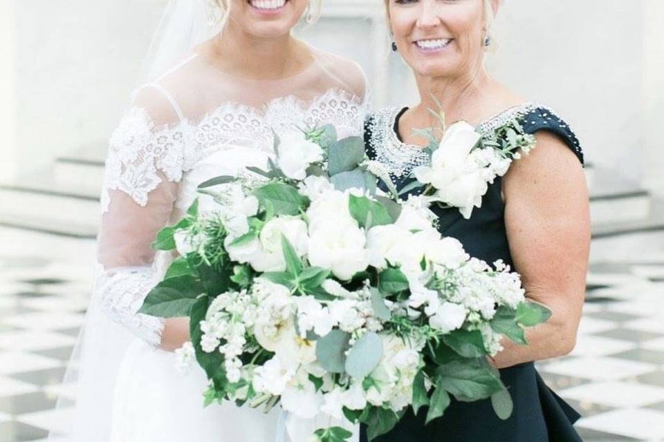 The bride and her mother