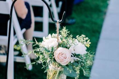 Hanging Mason Jar for Aisle