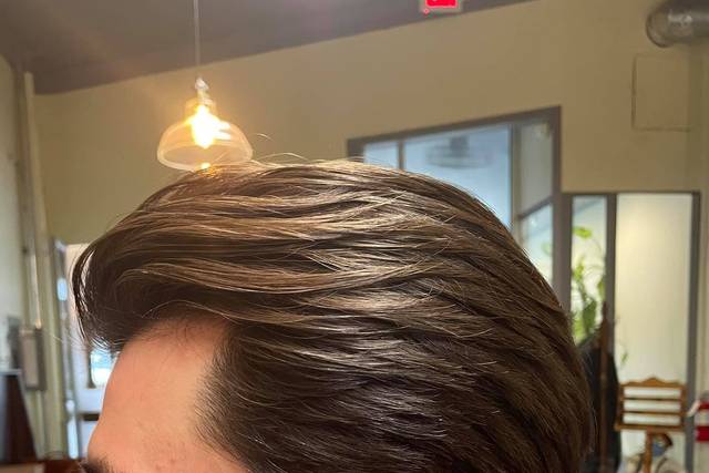 Swept back look