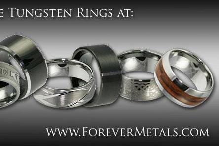 Tungsten Rings from www.forevermetals.com