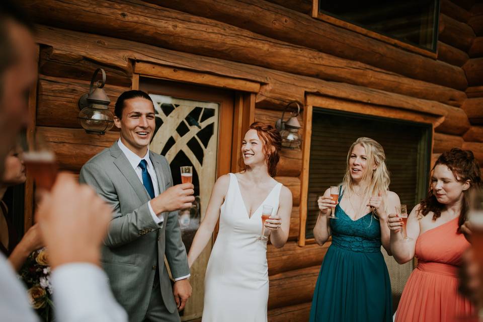 Toast at Captain Cook Cabin