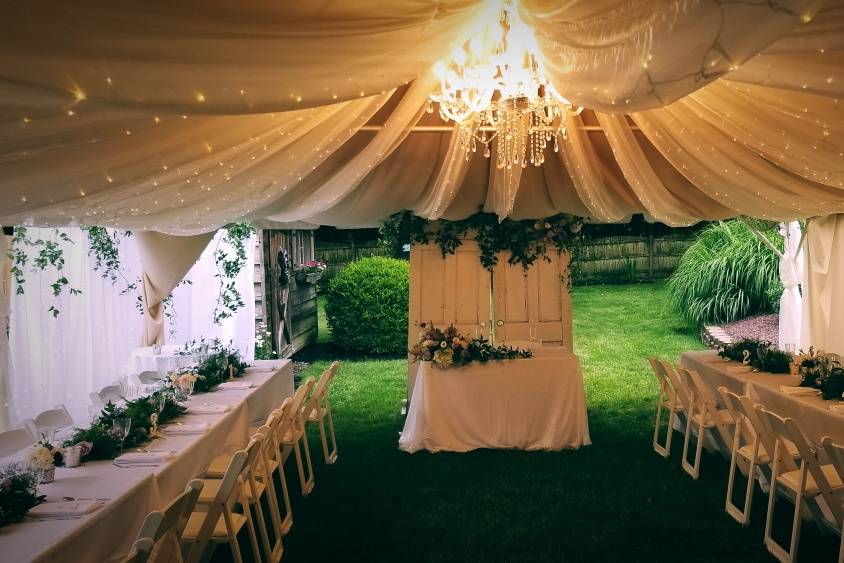 Tent Draping and Lighting