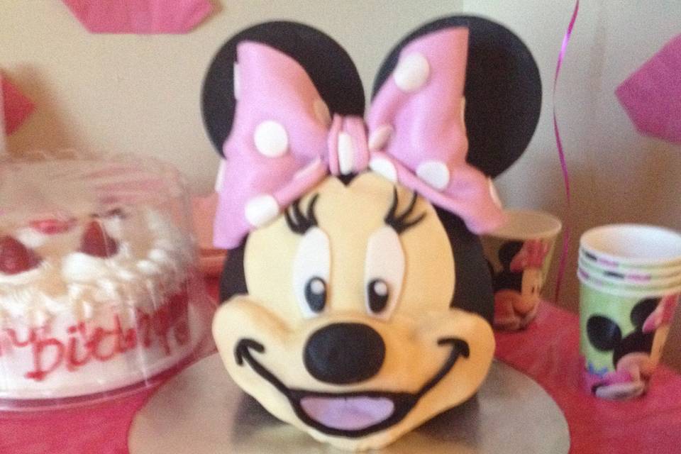 3D Minnie Mouse Birthday CakeWe do more than just weddings!Birthday, Graduation, Baby Shower