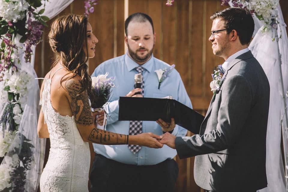 Kevin and Ashleigh, vows
