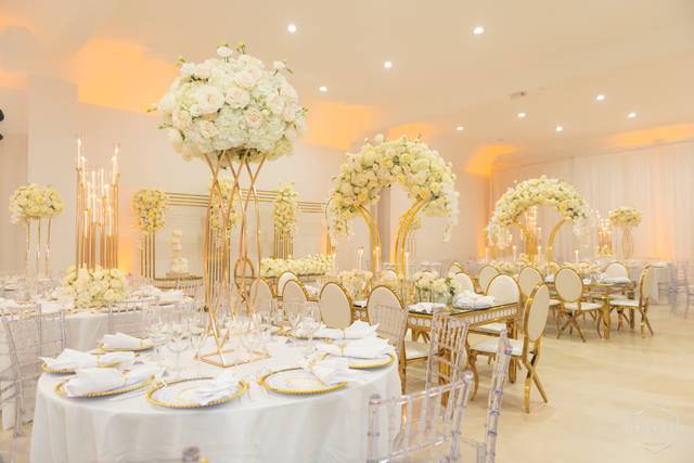 Elegant gold & white