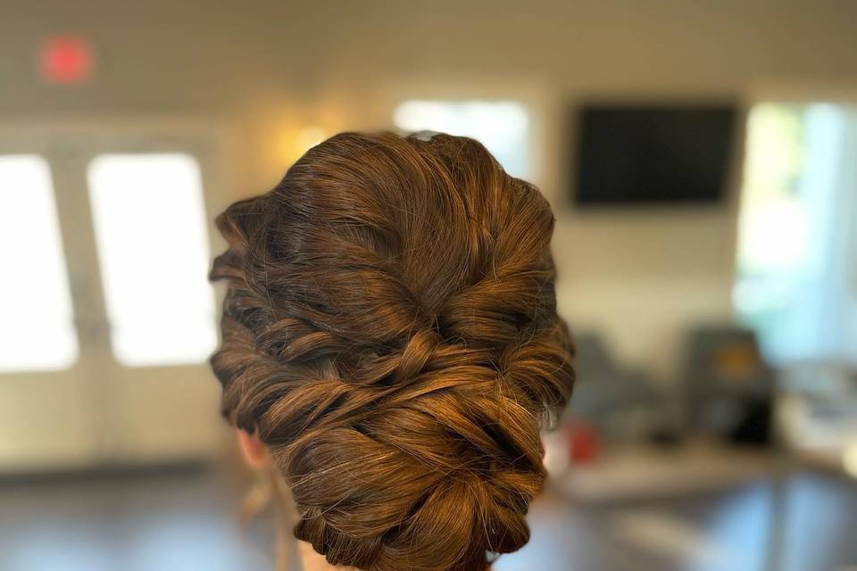 Intricate updo