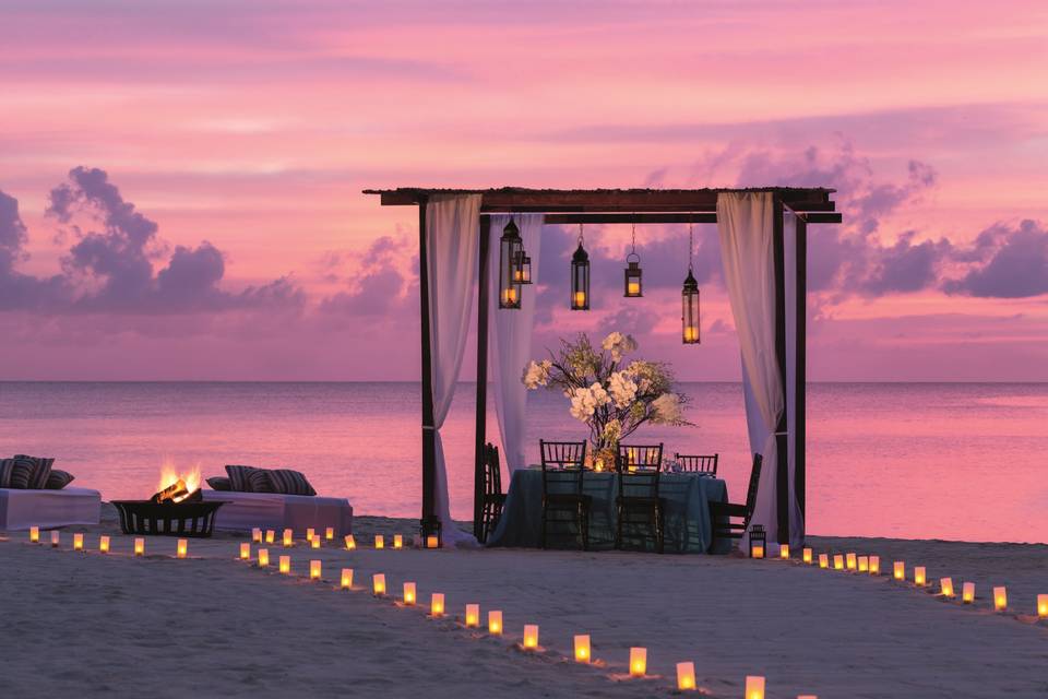 Beachfront Wedding Setup