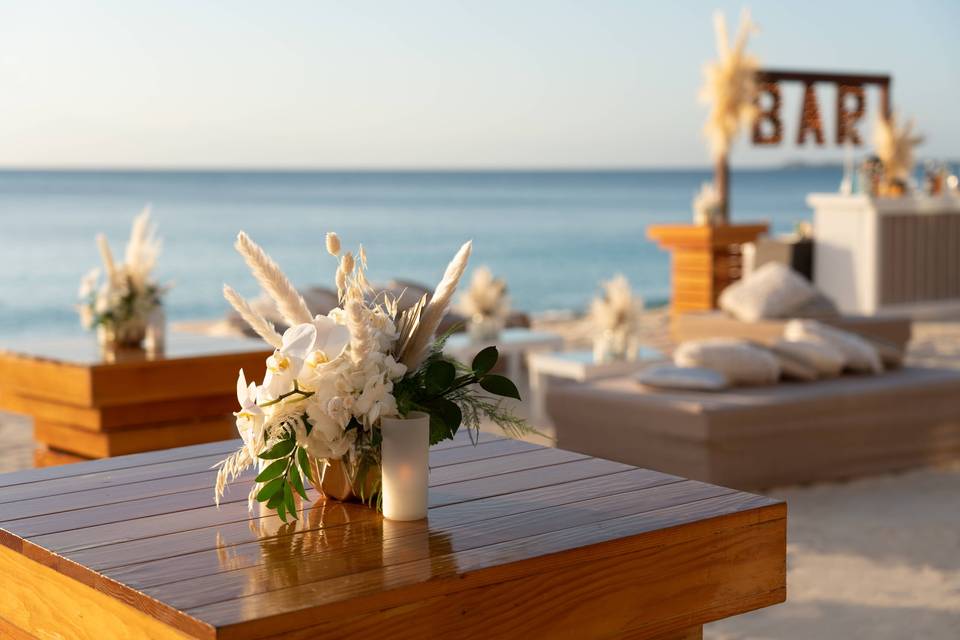 Beachfront Wedding Setup