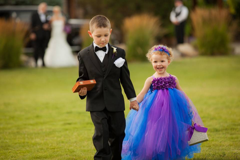 Kids at the wedding