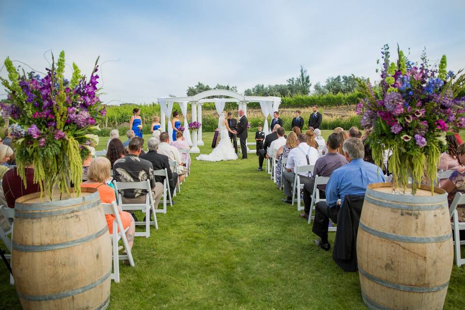 Outdoor wedding venue