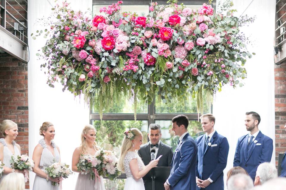 Hanging Ceremony Flowers