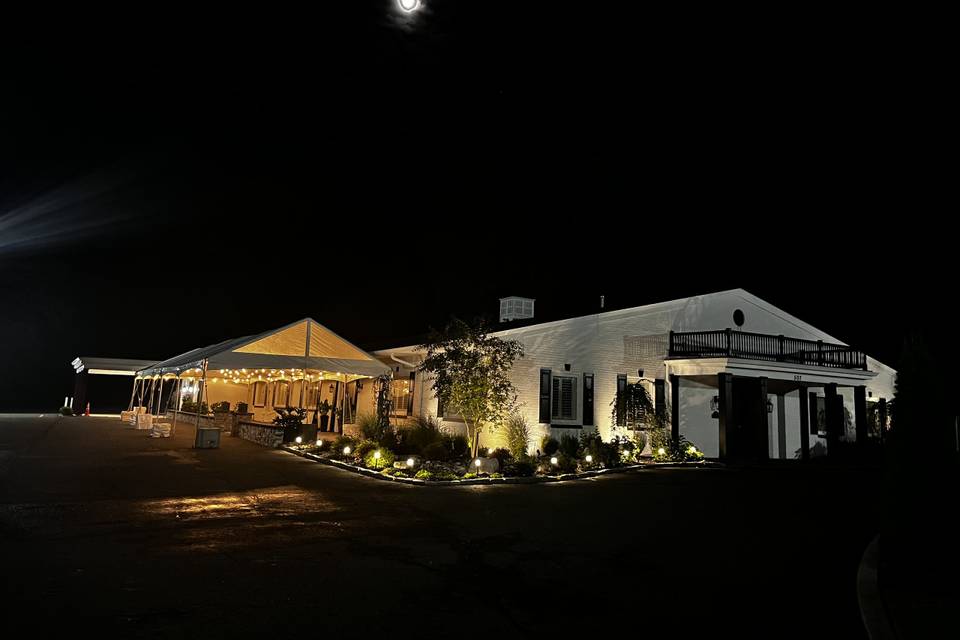 Marian house at night