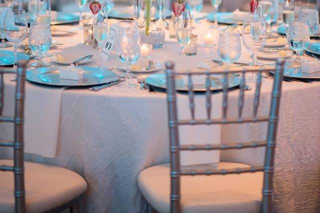 Blush & Blue wedding Table