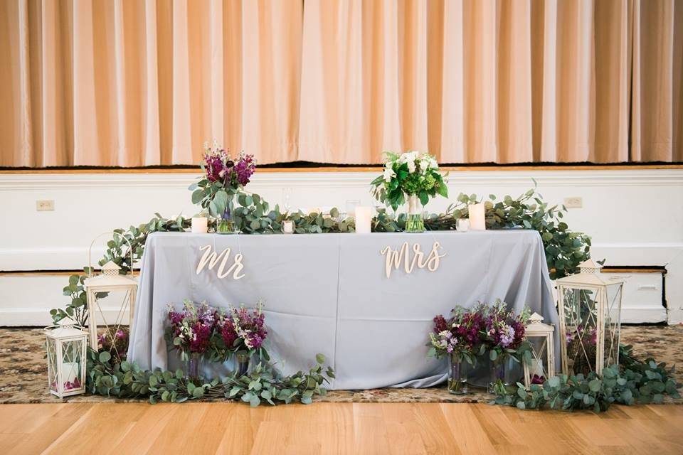 Sweetheart table for two