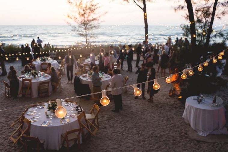 Dancing under the chandeliers