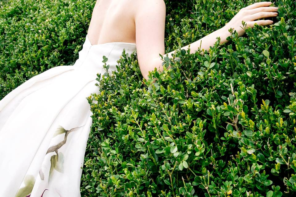 Ball gown with heart necklace