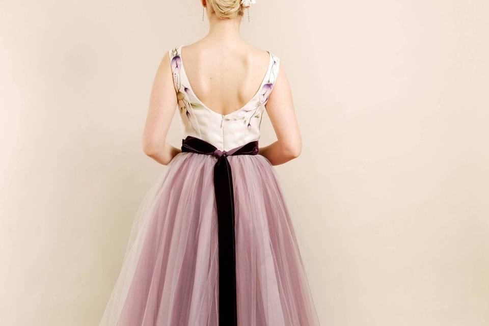 Multi layered tulle dress