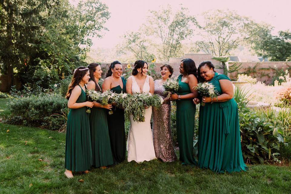 Jade Green Bridesmaids