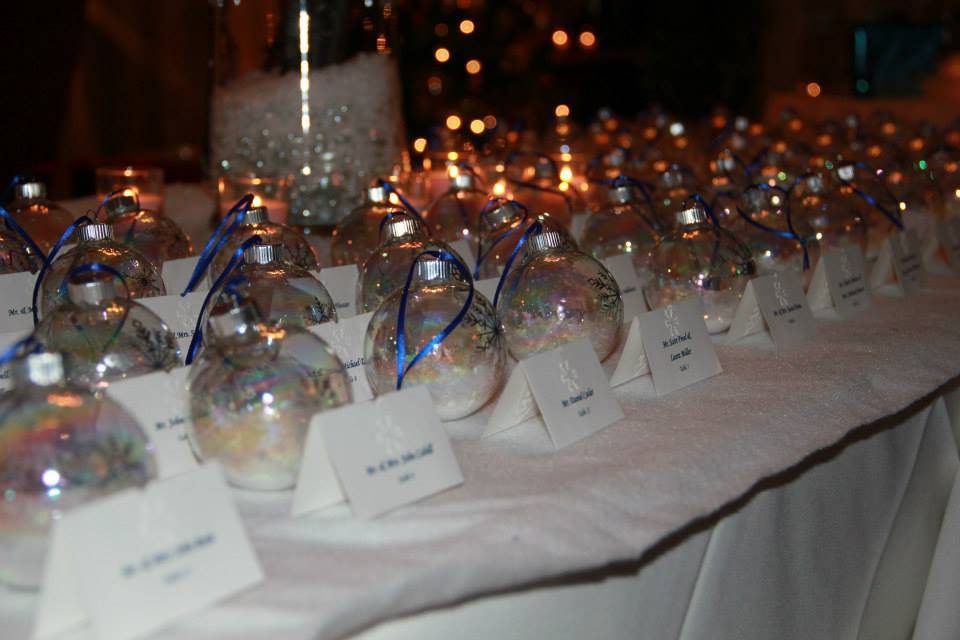 Ornament favors and place cards