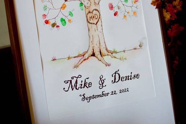 Fall guest book