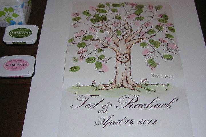 Spring guest book