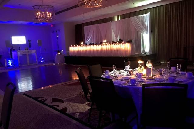 Head Table on Stage