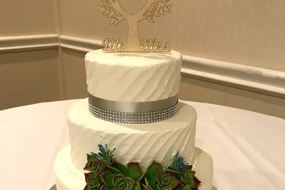 Succulant Wedding Cake