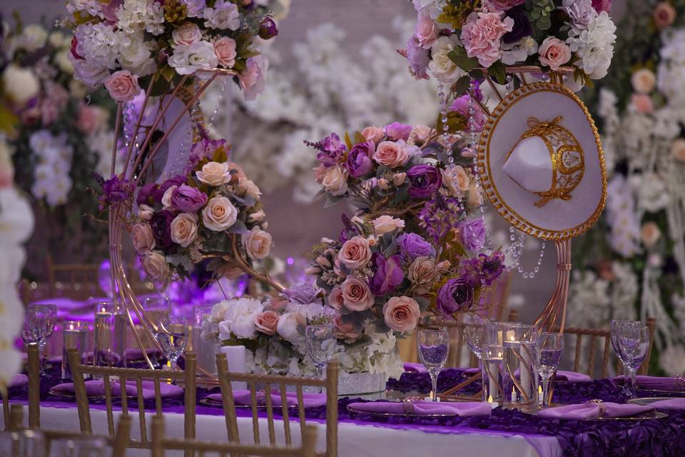Stage , sweetheart head table