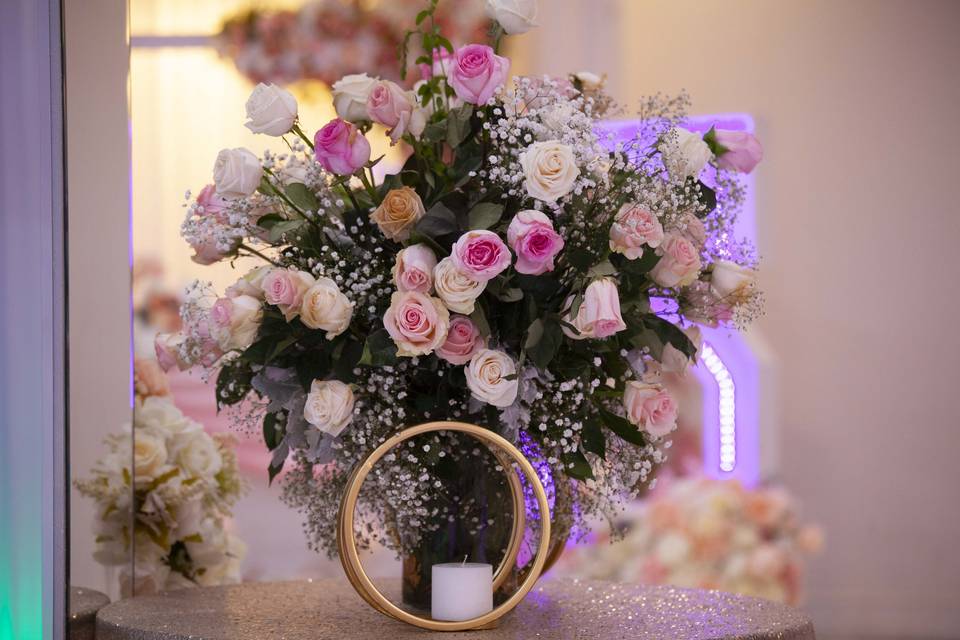 Stage , sweetheart head table