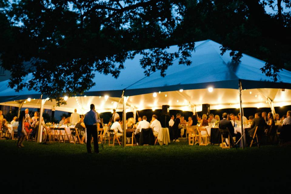 Hanna + Grant Wedding
40x80 Frame Tent at Horace Williams House