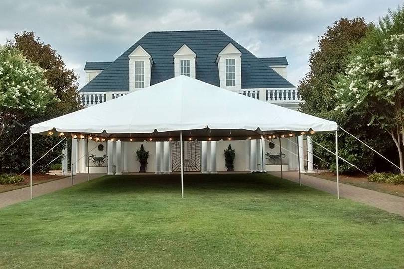 40x40 Frame Tent at The Hall & Gardens at Landmark
