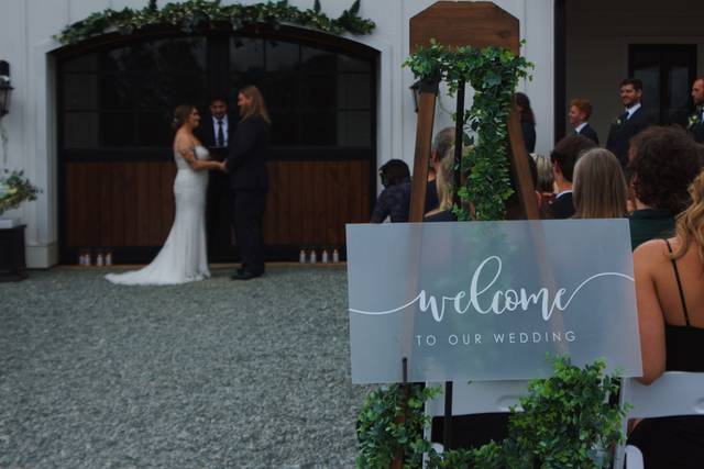 Courtyard wedding