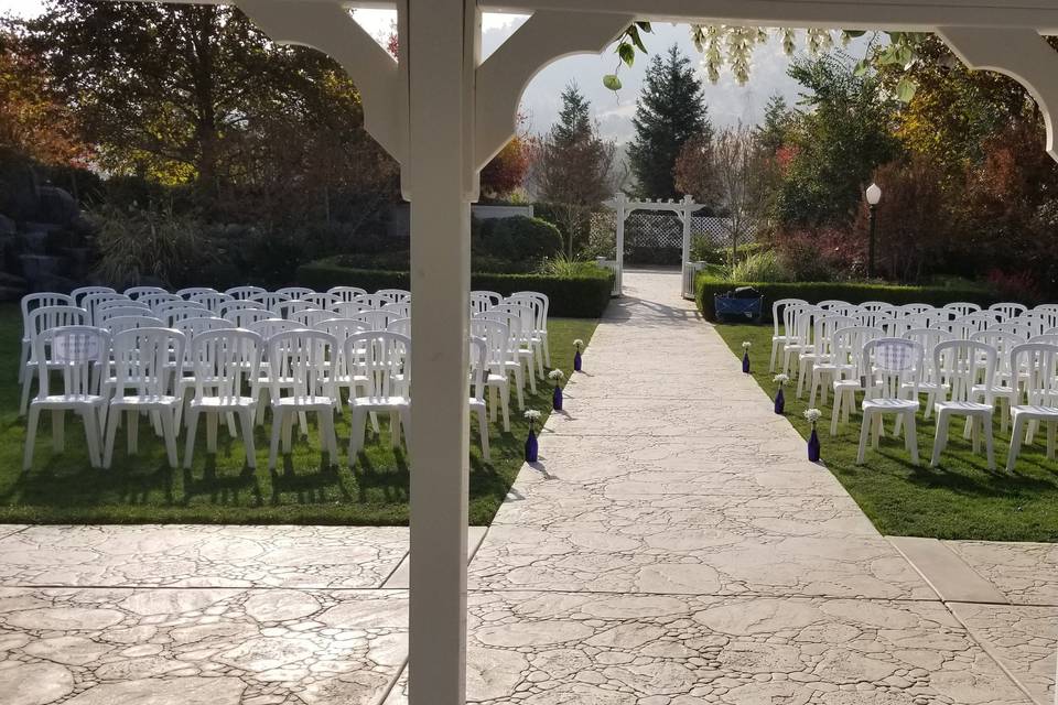 Wonder Valley ceremony setup