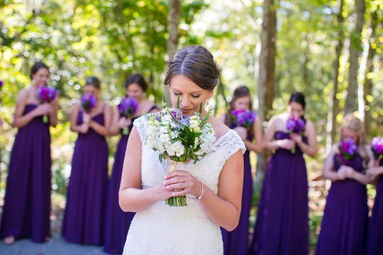 Bride & bridesmaids