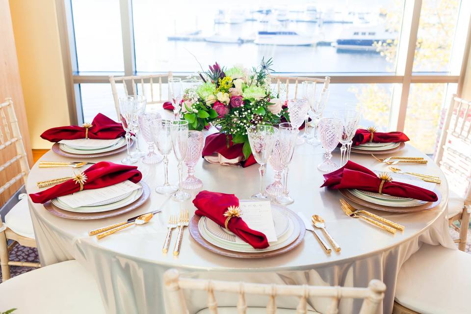 Colorful table setup