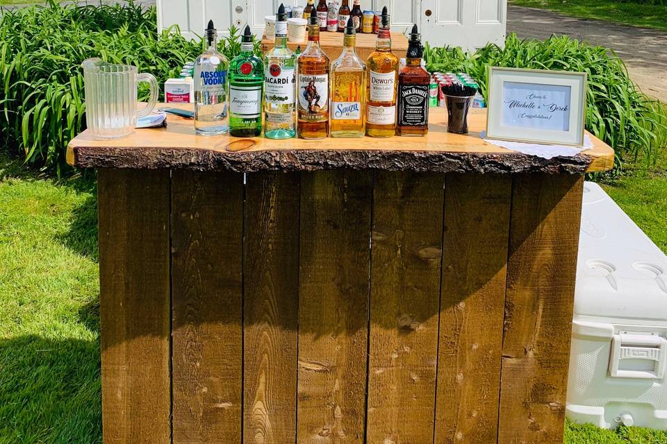 Rustic Wood Bar