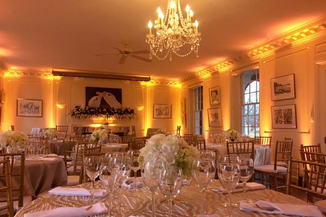 Yellow reception uplights