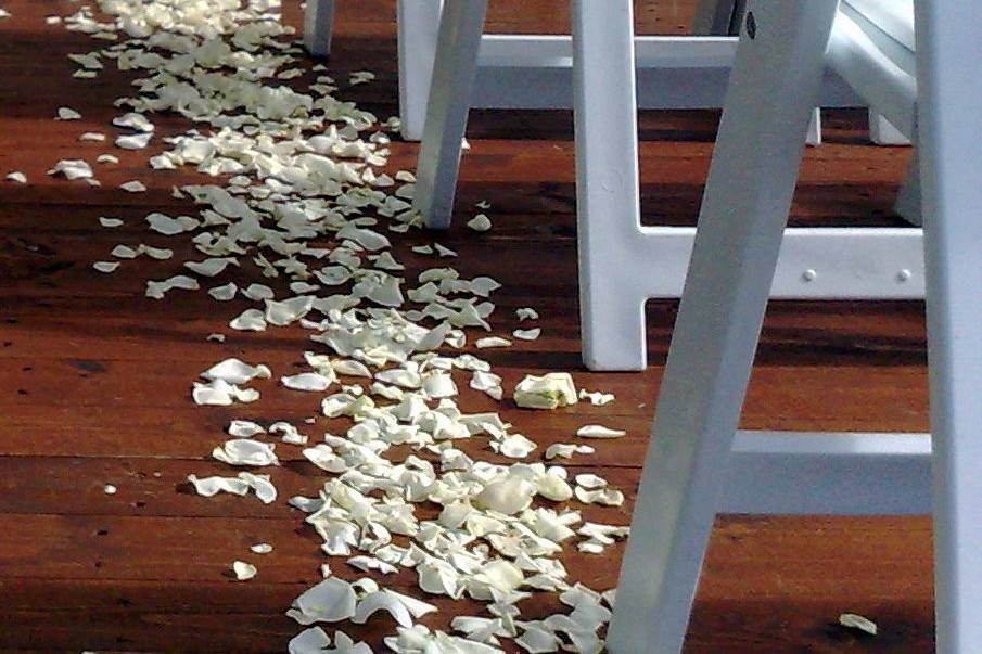 Petals on the aisle