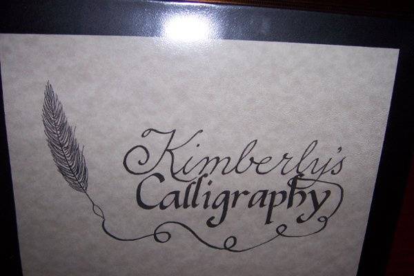 Kimberly's Calligraphy